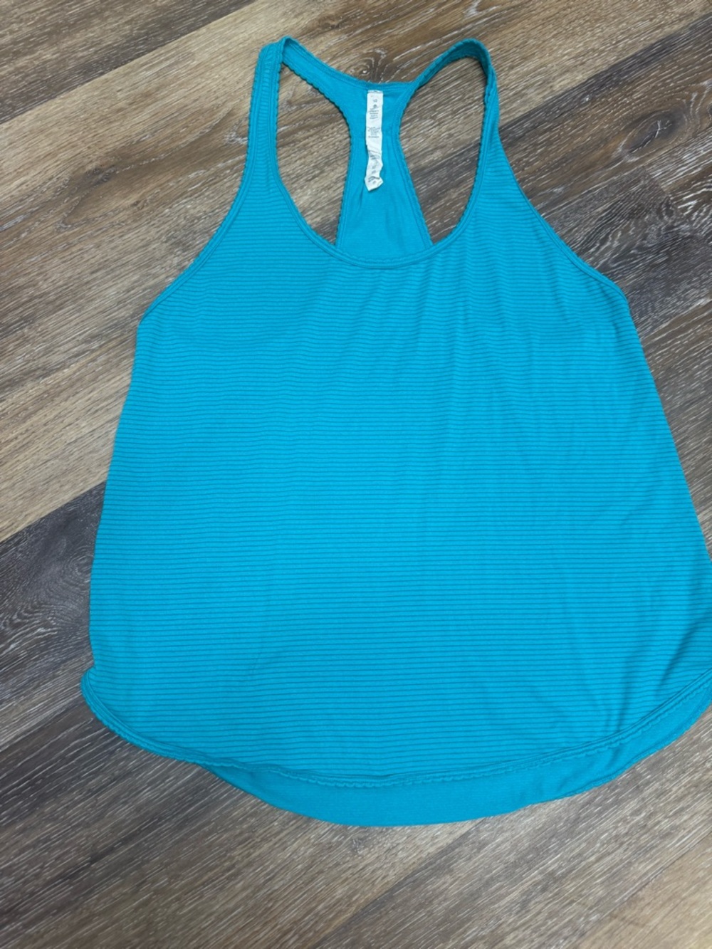 Lululemon 105 F Singlet*Silver Heathered Blue Tropics Women’s Sz 10 HBLP 44536